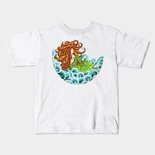 Mermaid Waves Kids T-Shirt